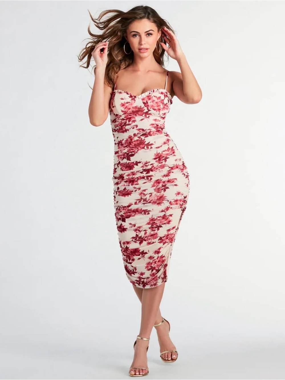 Romantic Possibilities Floral Mesh Midi
Dress | Windsor